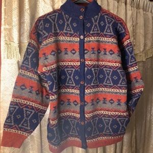 100% Wool Vintage Jayson Younger Sweater Jacket